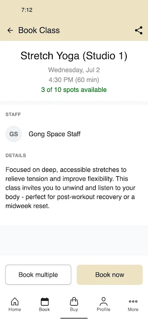 Gong Space Holistics Screenshot 2