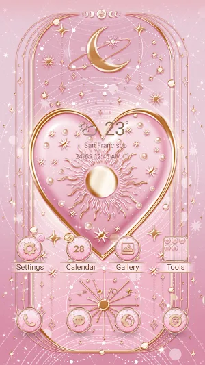 Sun and Heart - Wallpaper Screenshot 0