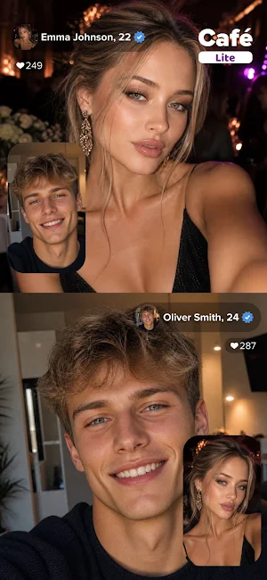 Cafe Lite – Live video chat Screenshot 0