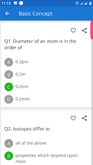 HSC Chemistry MCQ app for NEET Screenshot 3