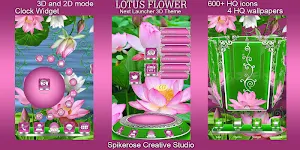 Lotus Flower 3D Next Launcher theme Screenshot 1