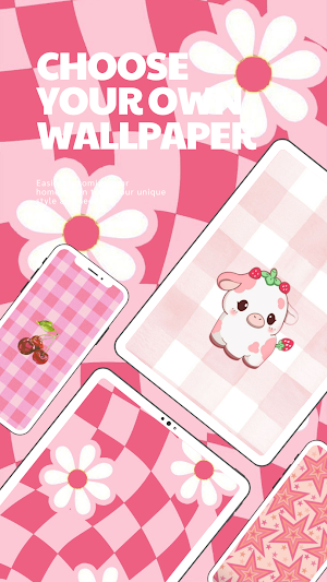 Preepy Pink Wallpaper HD 4K Screenshot 1