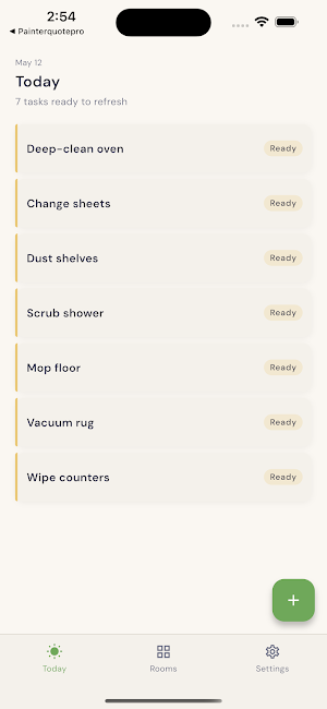 TidyLoop: Cleaning Schedule Screenshot 0