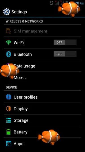 Fishes on Live Screen Screenshot 3