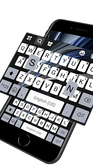 Simple Black 2020 Keyboard Theme Screenshot 2