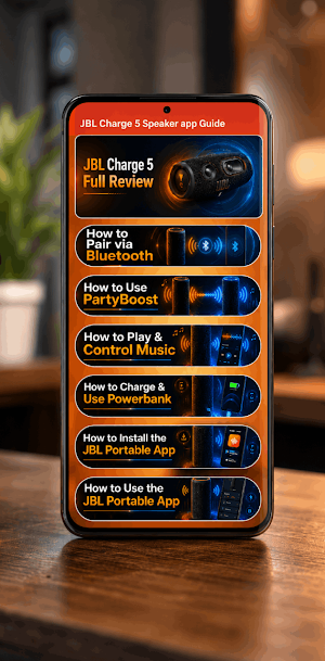 JBL Charge 5 Speaker app Guide Screenshot 1