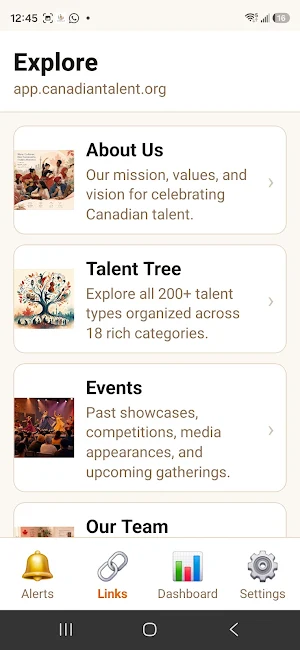 CanadianTalent.Org Screenshot 2