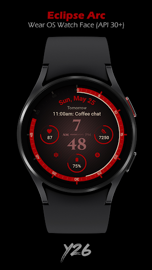 Y26 Eclipse Arc Watch Face Screenshot 0
