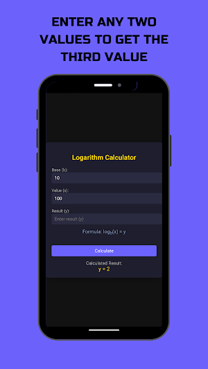 Logarithm Calculator Screenshot 1