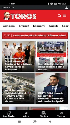 Adana Toros Gazetesi Screenshot 2
