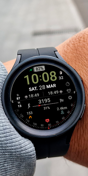 AMOLED Arc Watch face Screenshot 1