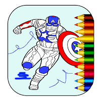 Captain Hero Coloring