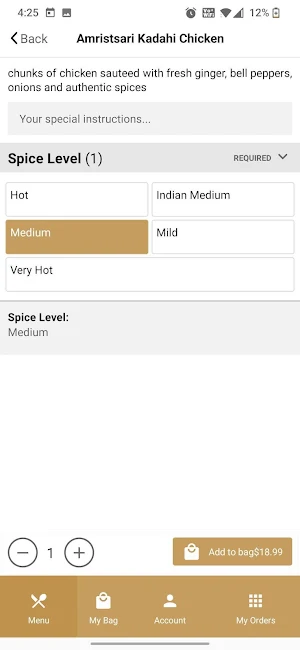 Aavya Indian Cuisine Screenshot 3