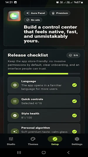 Aura Panel: Themes Screenshot 1