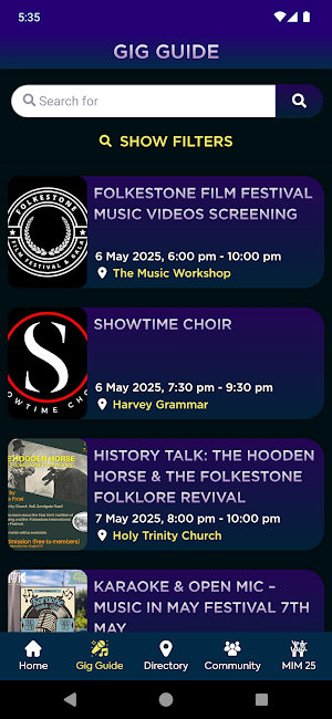 Folkestone Music Screenshot 1