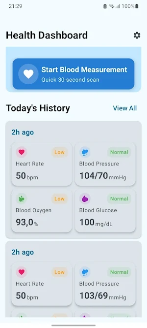 Blood Measurement-Glucose SP02 Screenshot 2