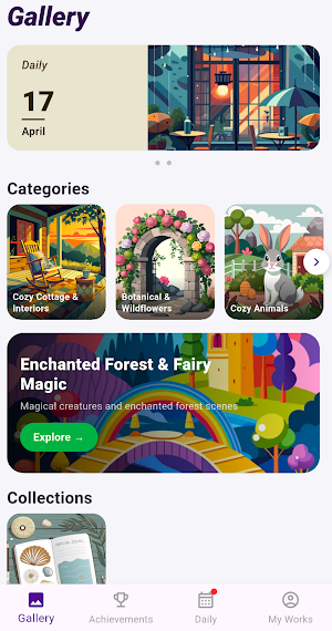 Paint By Number: Cozy Coloring Screenshot 1