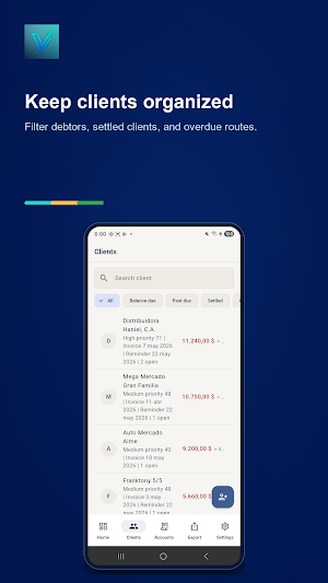 Vedorpro - Client balances Screenshot 2