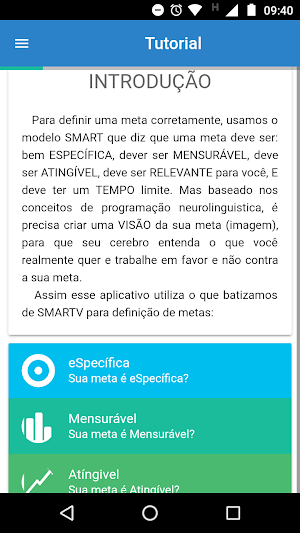 Bússola de Metas Screenshot 3