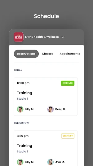 SHINE health & wellness Screenshot 2