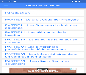 Cours de Droit des Douanes Screenshot 3