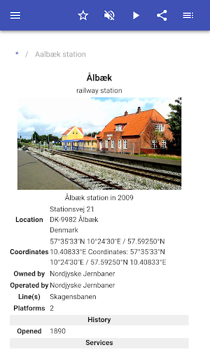 Railway stations in Denmark Screenshot 1