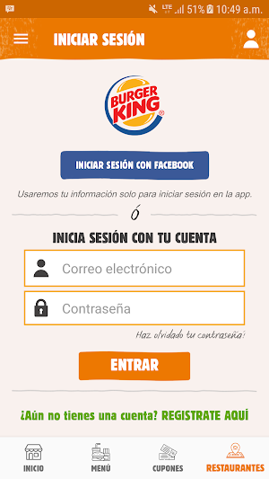 Burger King Colombia Screenshot 1