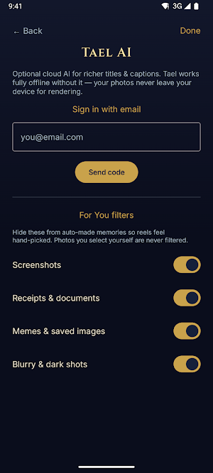 Tael - Cinematic Video Maker Screenshot 3