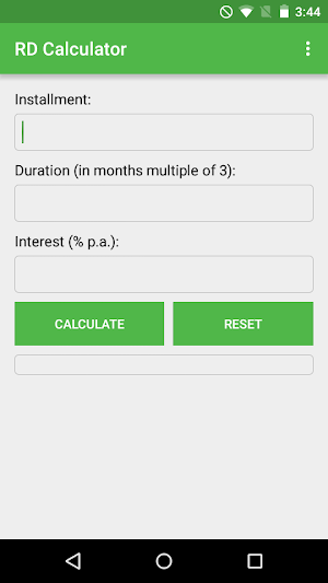 Recurring Deposit Calculator Screenshot 0