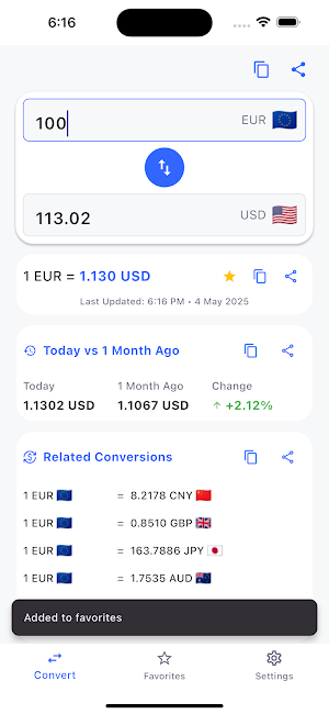 Currency Converter Screenshot 2