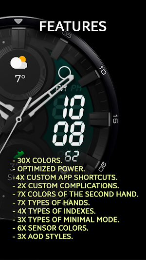 Chester Cyberspace watch face Screenshot 3