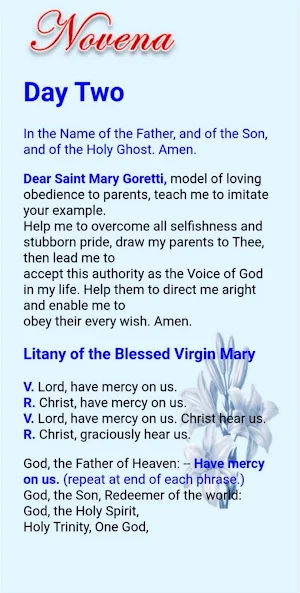 Saint Maria Goretti Devotion Screenshot 1