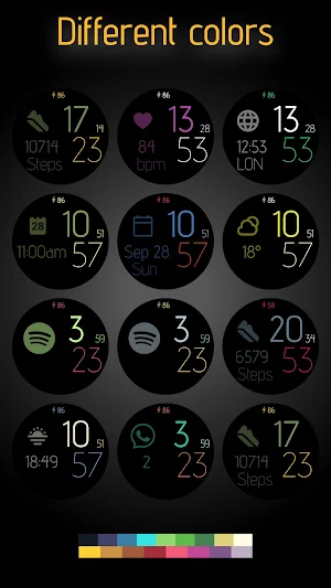 Minimalism 5 Digital watchface Screenshot 2