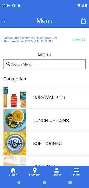 Umberto's Family Rewards Screenshot 1