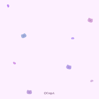 카카오톡 테마 - 곰젤리 패턴_보라보라 (카톡테마)