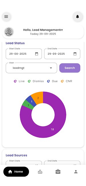 Lead Management Screenshot 1