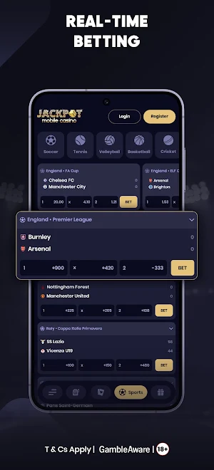 Jackpot Mobile Casino Screenshot 2