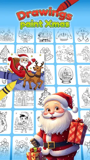 Christmas Drawings to paint Screenshot 0