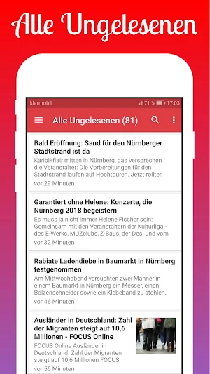 Nürnberg Nachrichten Screenshot 1