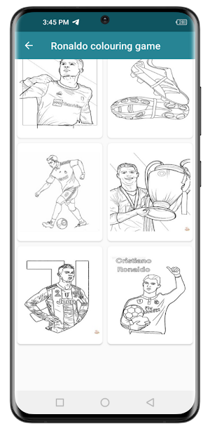 Ronaldo colouring game Screenshot 3