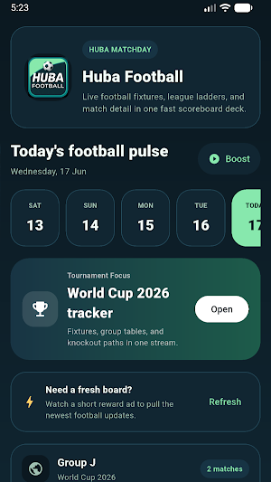 Huba Football - Live Scores Screenshot 0