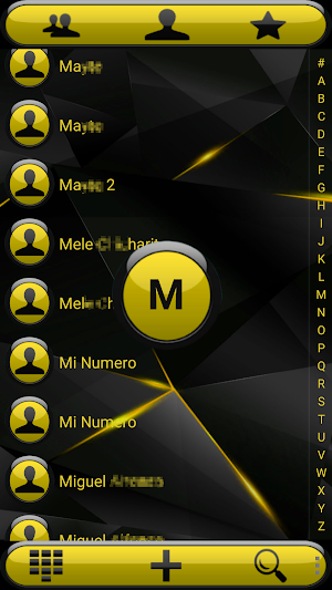 THEME FUTURA YELLOW EXDIALER Screenshot 2