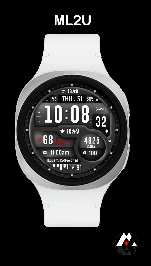 ML2U 406 Digital Watch Face Screenshot 0