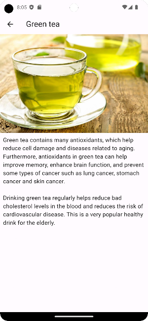 Healthy Drink Food Screenshot 1