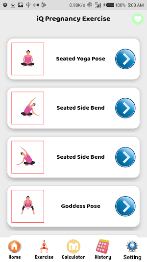 iQ Pregnancy Exercise Screenshot 1