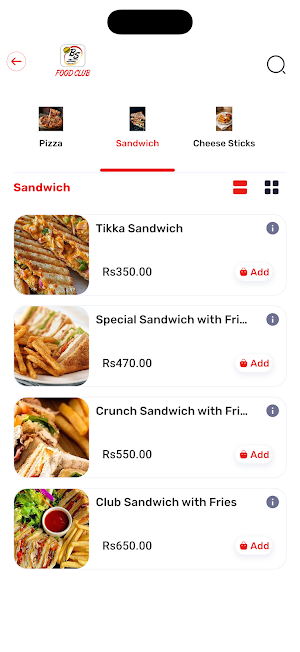 BS Food Club Screenshot 3