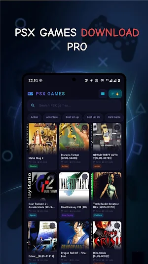 PSX Games Downloader Pro Screenshot 1