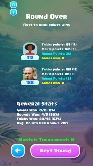 Pinochle Card Game 2-Players Screenshot 2