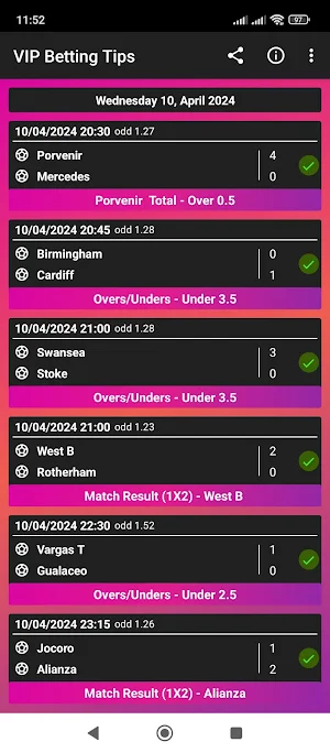 VIP Betting Tips Screenshot 2