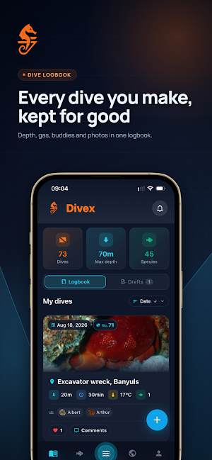Divex - Diving Logbook Screenshot 0